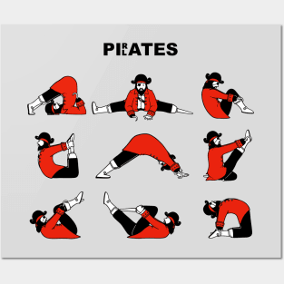 Pirates Pilates Posters and Art